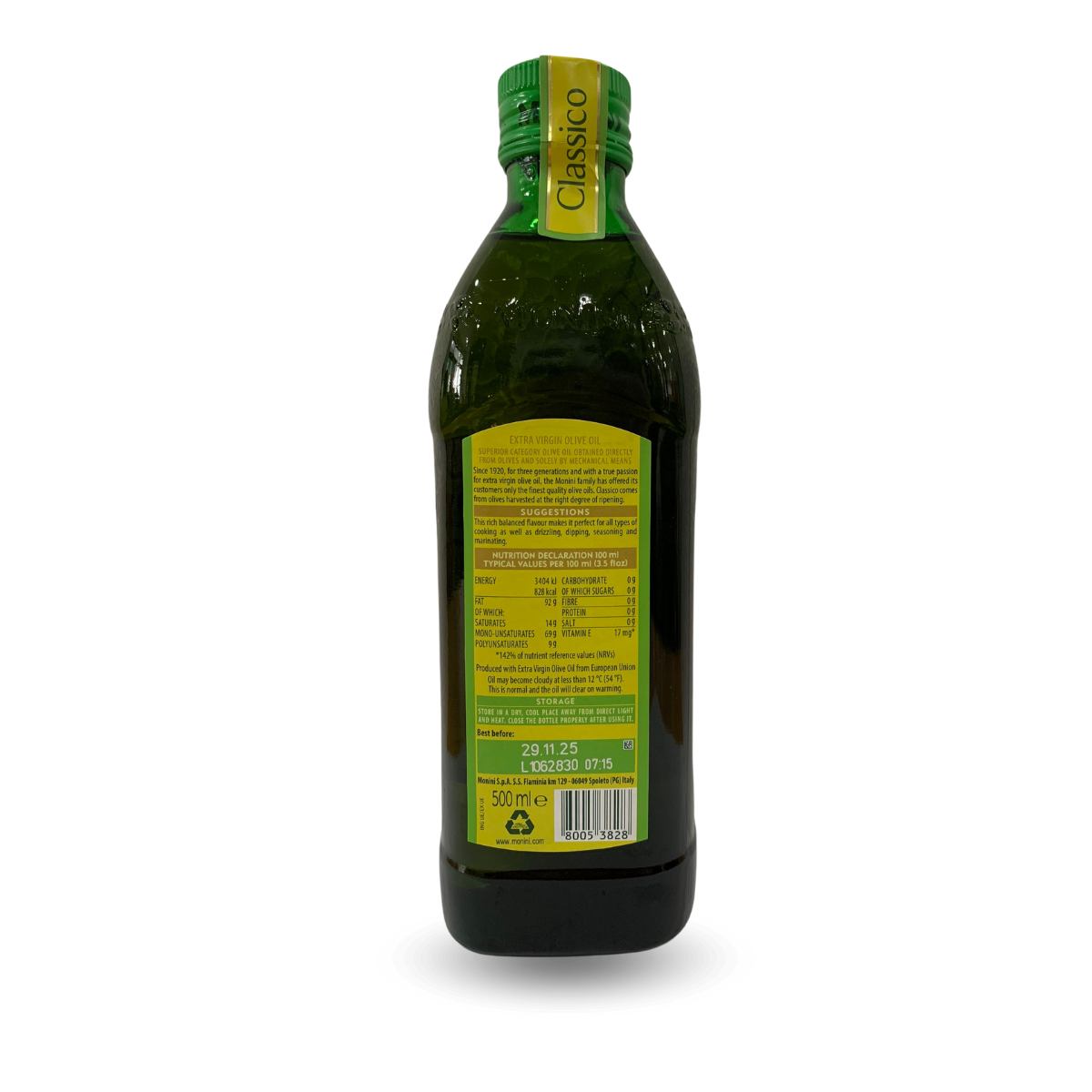Dầu olive extra virgin Ý 500ml