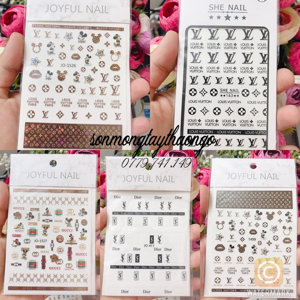 Miếng stick chữ dán móng siêu cute dành cho Nail 10k/1 tấm