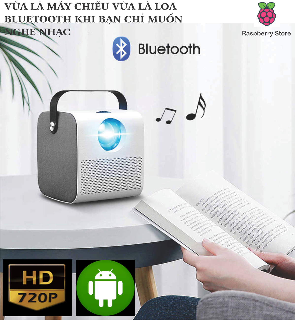 Máy chiếu mini Q3 - Kết nối wifi chia sẻ không dây với điện thoại