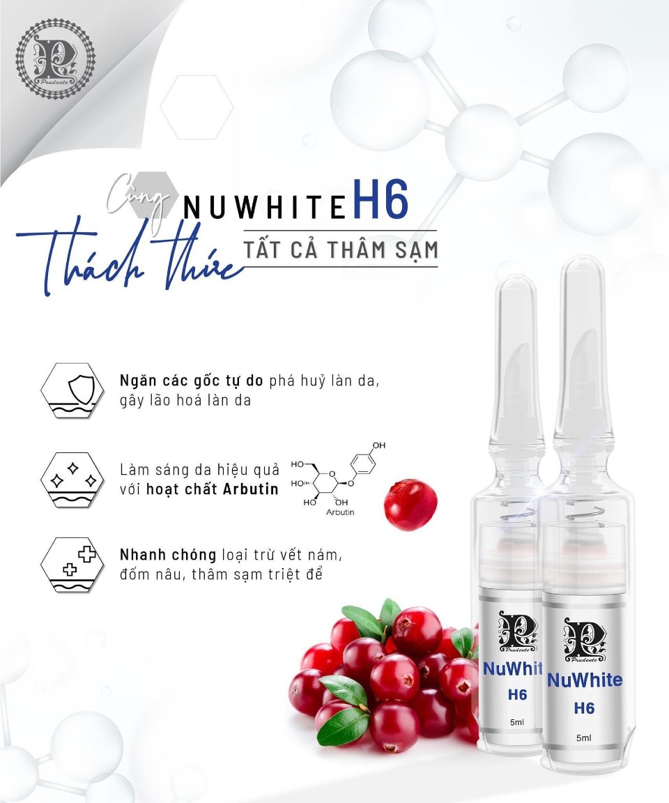 Kem Khử Thâm Mibiti Prudente Alpha White H6 Làm Sáng Nách Bẹn Mông (5ml)