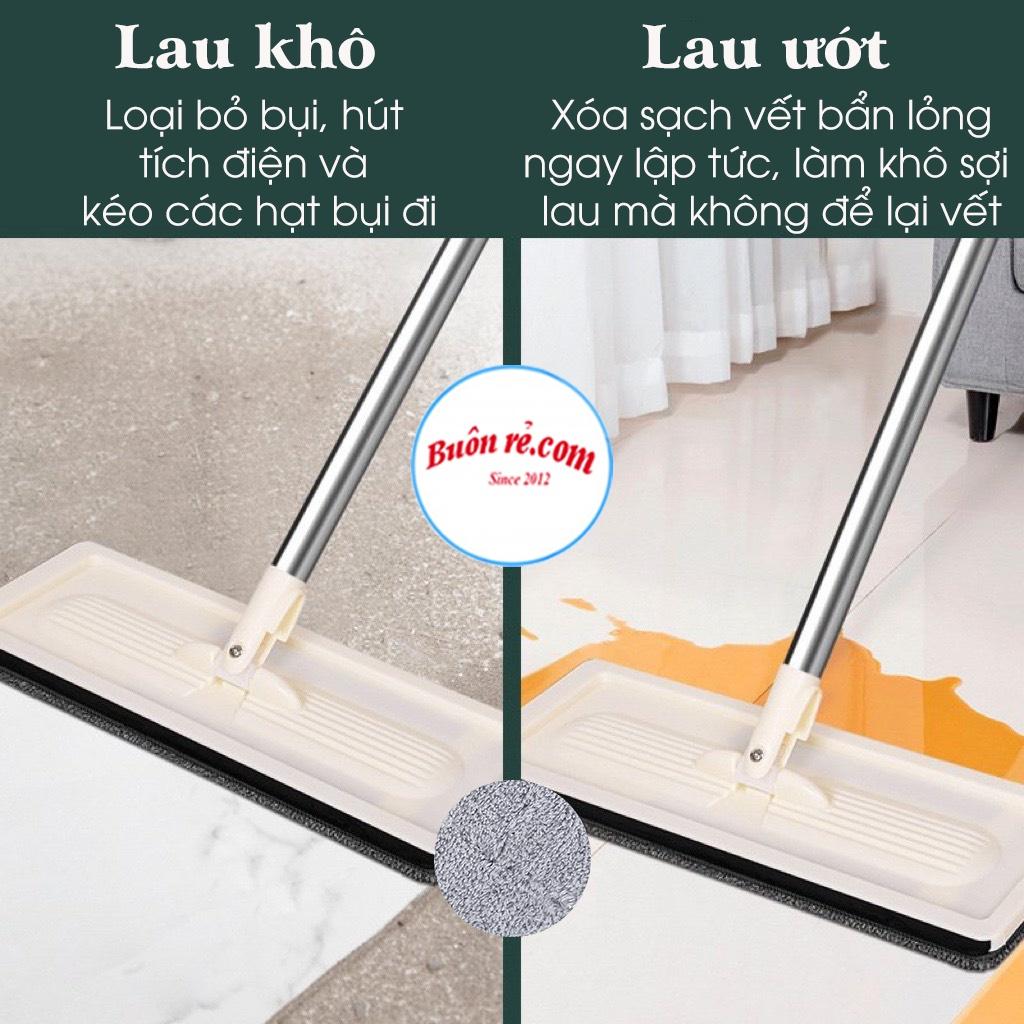 Bộ chổi cây lau nhà tự vắt Kèm Thùng Pulito thông minh, đầu xoay 360 độ 01528