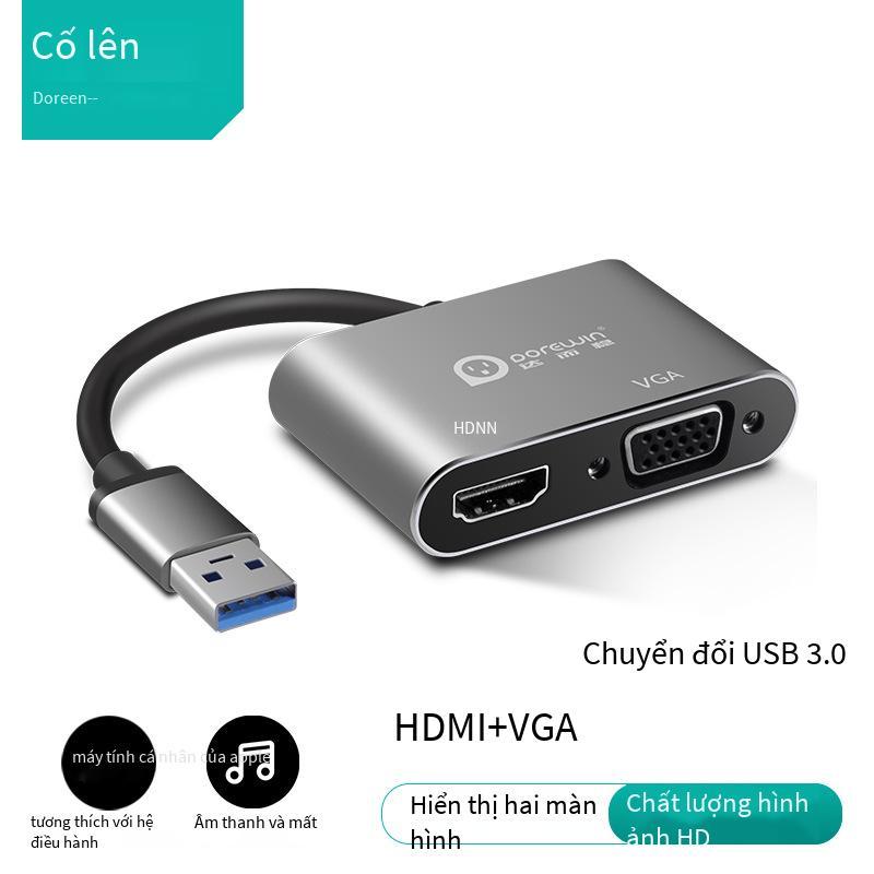 Phong cách mới nhất là bộ chuyển đổi USB sang HDMI ổn định sang giao diện đường truyền độ nét cao Bộ chuyển đổi TV được kết nối với trình chiếu máy tính để bàn