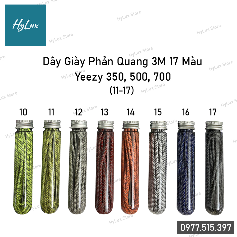 [01-09] Dây giày Yz 350, 500, 700 phản quang 3M cực xịn 17 màu (ảnh chụp thật)