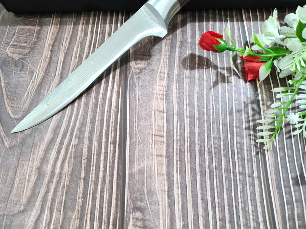 DAO - DAO BẾP NHẬT BẢN CLASSIC BONINGTHÉP DAMASCUS MÃ  A4 DT120 nt topcomshop vn