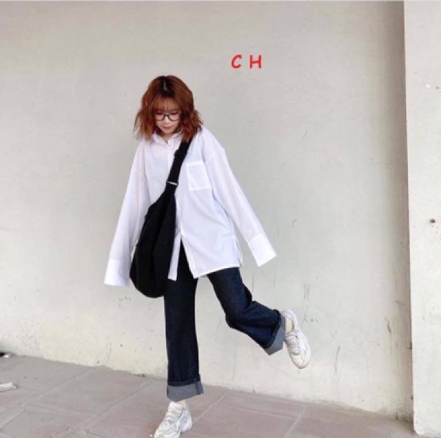 Sơ mi thụng xẻ tà COU755