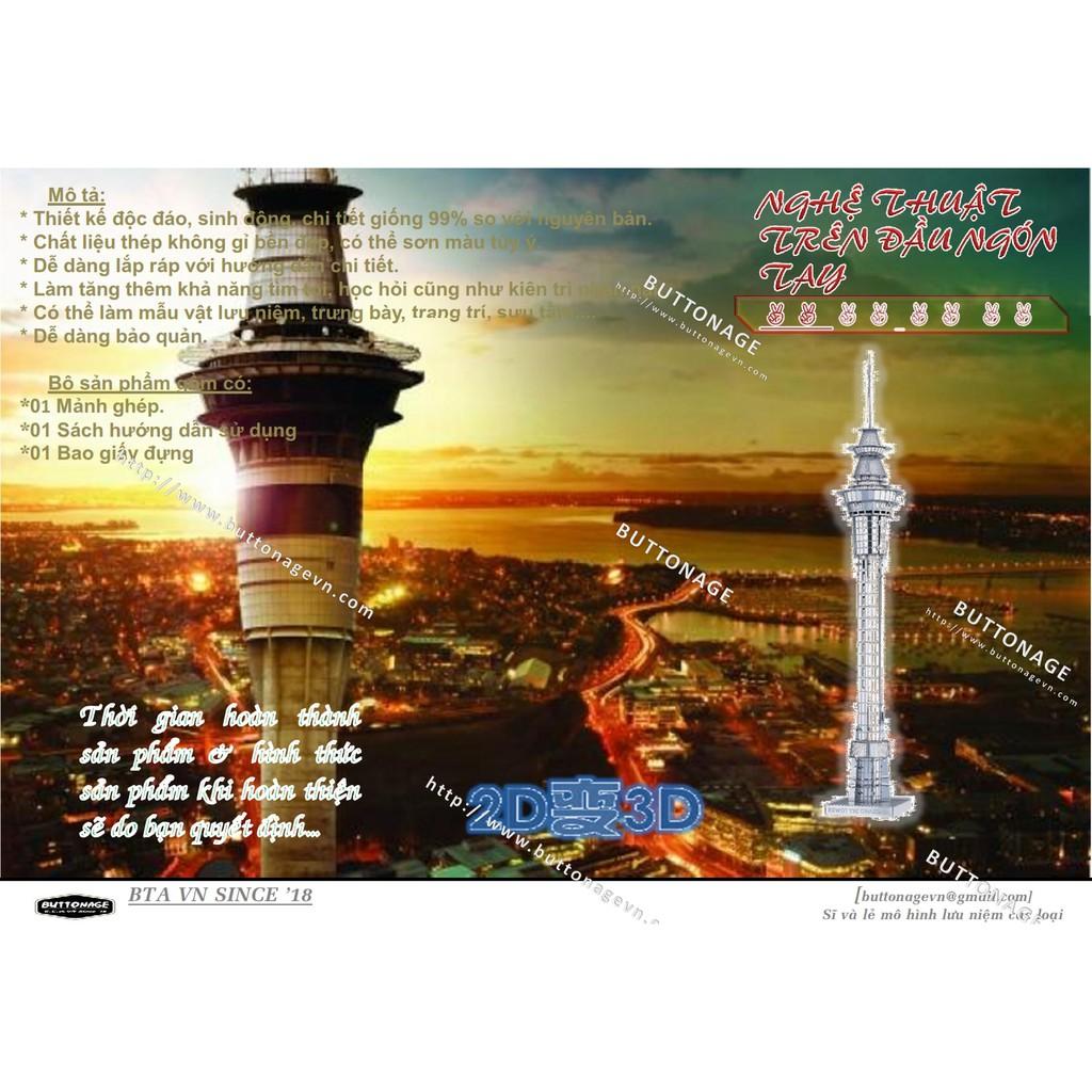 Mô Hình Lắp Ráp 3d Tòa tháp Sky Tower