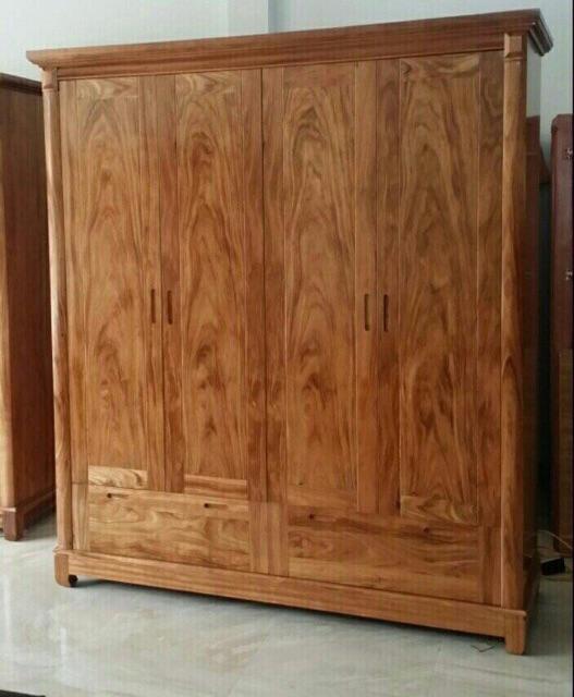 Tủ gỗ hương xám cao cấp 3 cánh