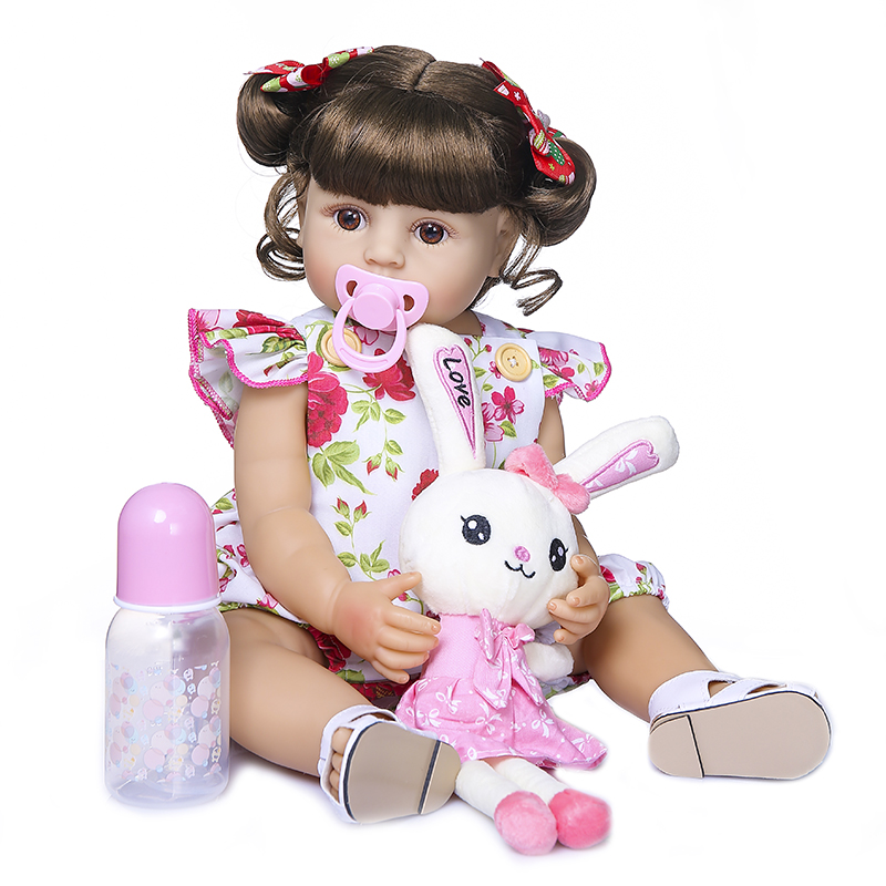 Búp Bê Barbie 3D Bằng Silicon Mềm Mại Có Keo Dán 55cm Trang Trí Nhà Cửa