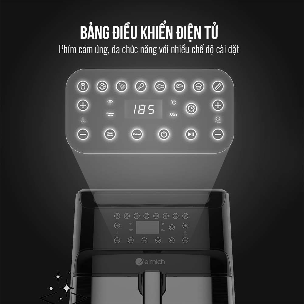 Nồi chiên không dầu Elmich AFE-3949 - Hàng Chính Hãng