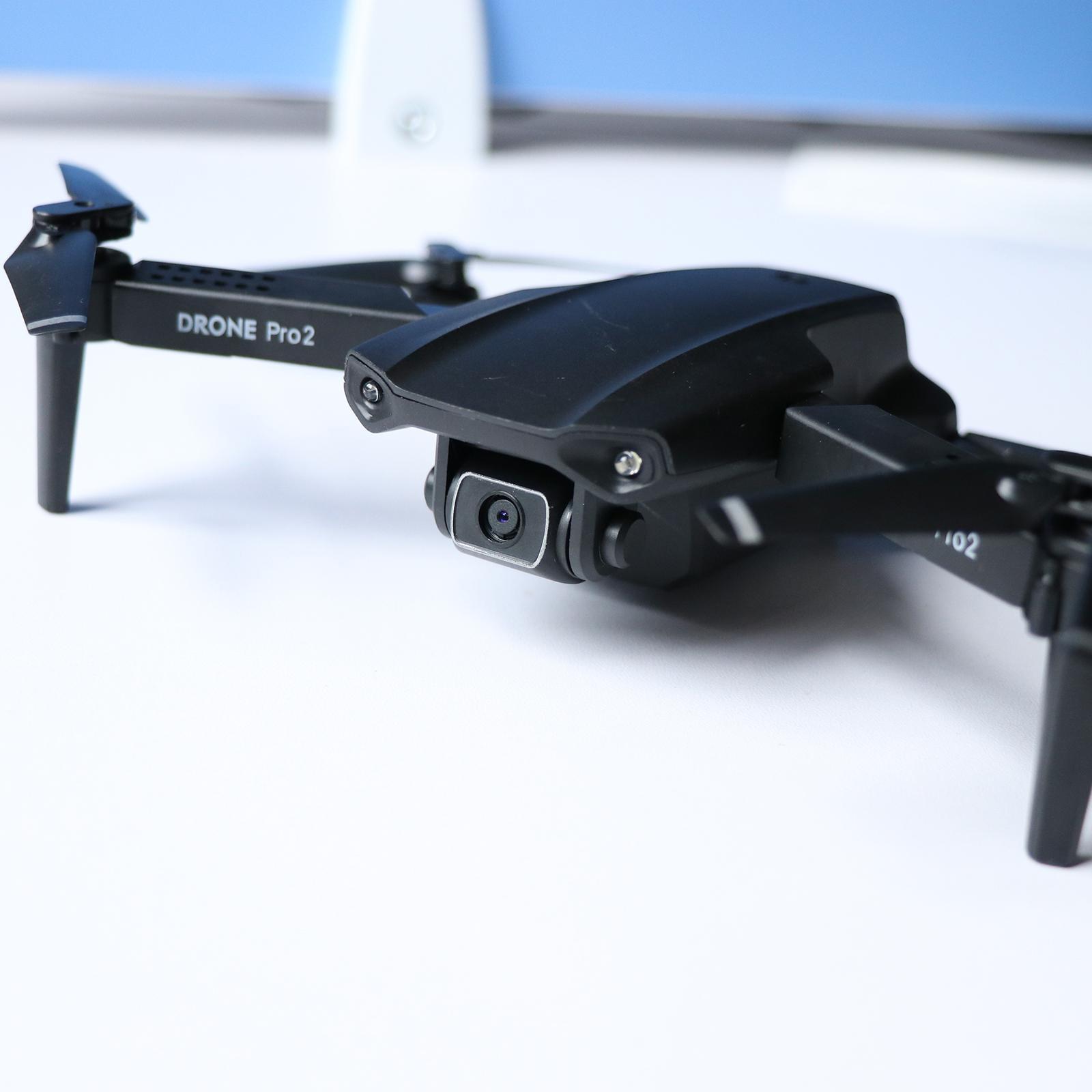 Mini Drone with Camera WiFi Self stabilizing Gimbal 720P Single black