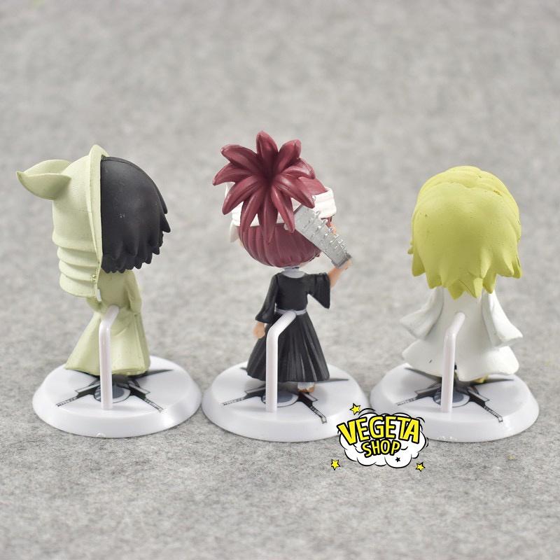 Mô hình Bleach - Set 6 Bleach Kurosaki Ichigo Kuchiki Rukia Inoue Orihime Sado Yasutora Ishida Uryu Bount Kariya Jin 7cm