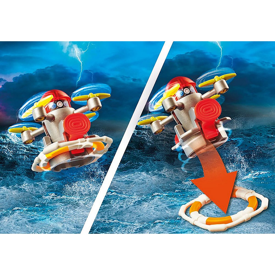 Đồ chơi mô hình Playmobil Biệt đội cứu hỏa trên biển 95 pcs