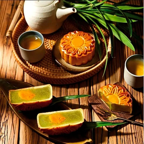 Bánh Trung Thu Givral Lá Dứa (2 Trứng/300gr)