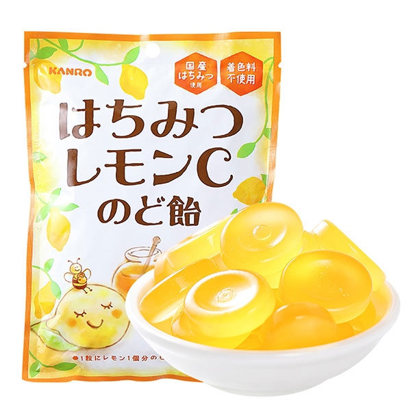 Kẹo Chanh Mật Ong Kanro - Hachimitsu Lemon C Nodo Ame