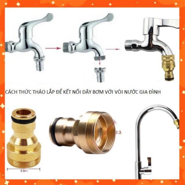 Bộ dây vòi xịt nước rửa xe, tưới cây . tăng áp 3 lần, loại 3m, 5m 206319 cút sập,nối đen+ tặng đai