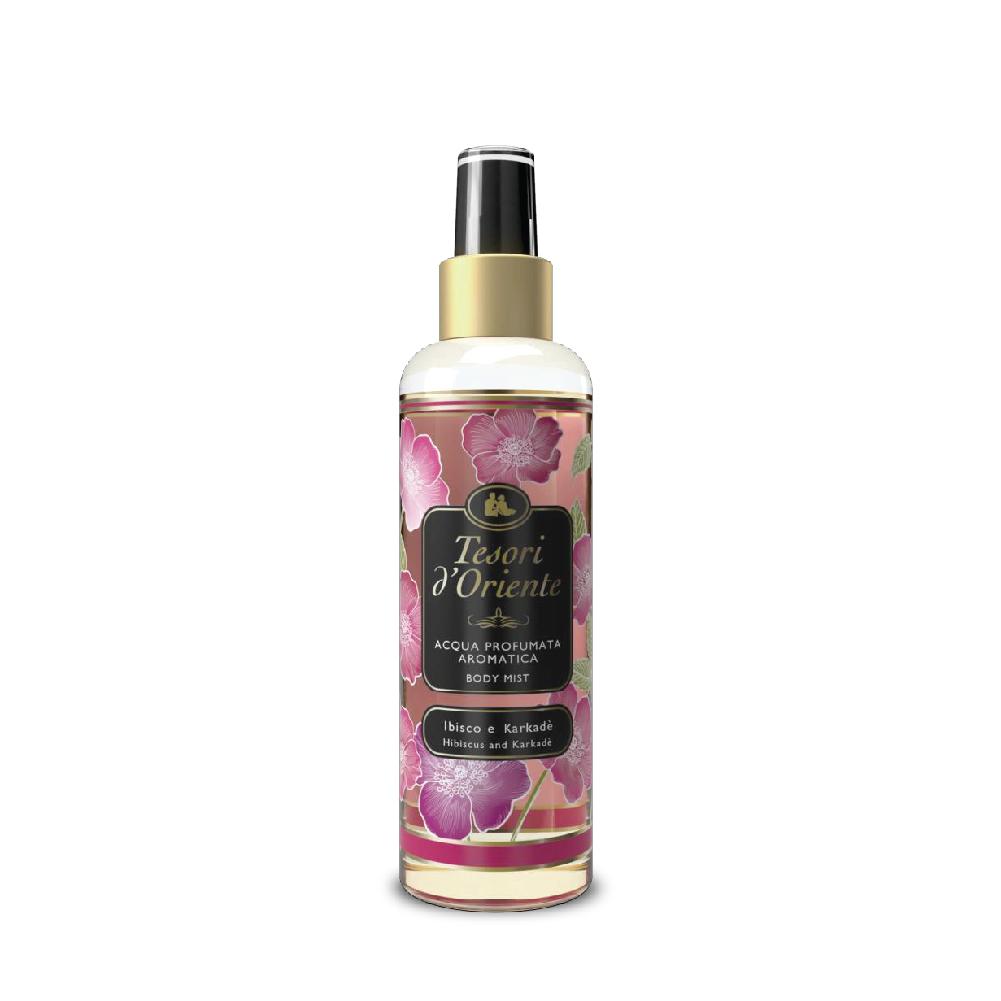 Xịt thơm dưỡng ẩm cơ thể (Body mist) Tesori d'Oriente Atiso đỏ và Hoa dâm bụt 200ml