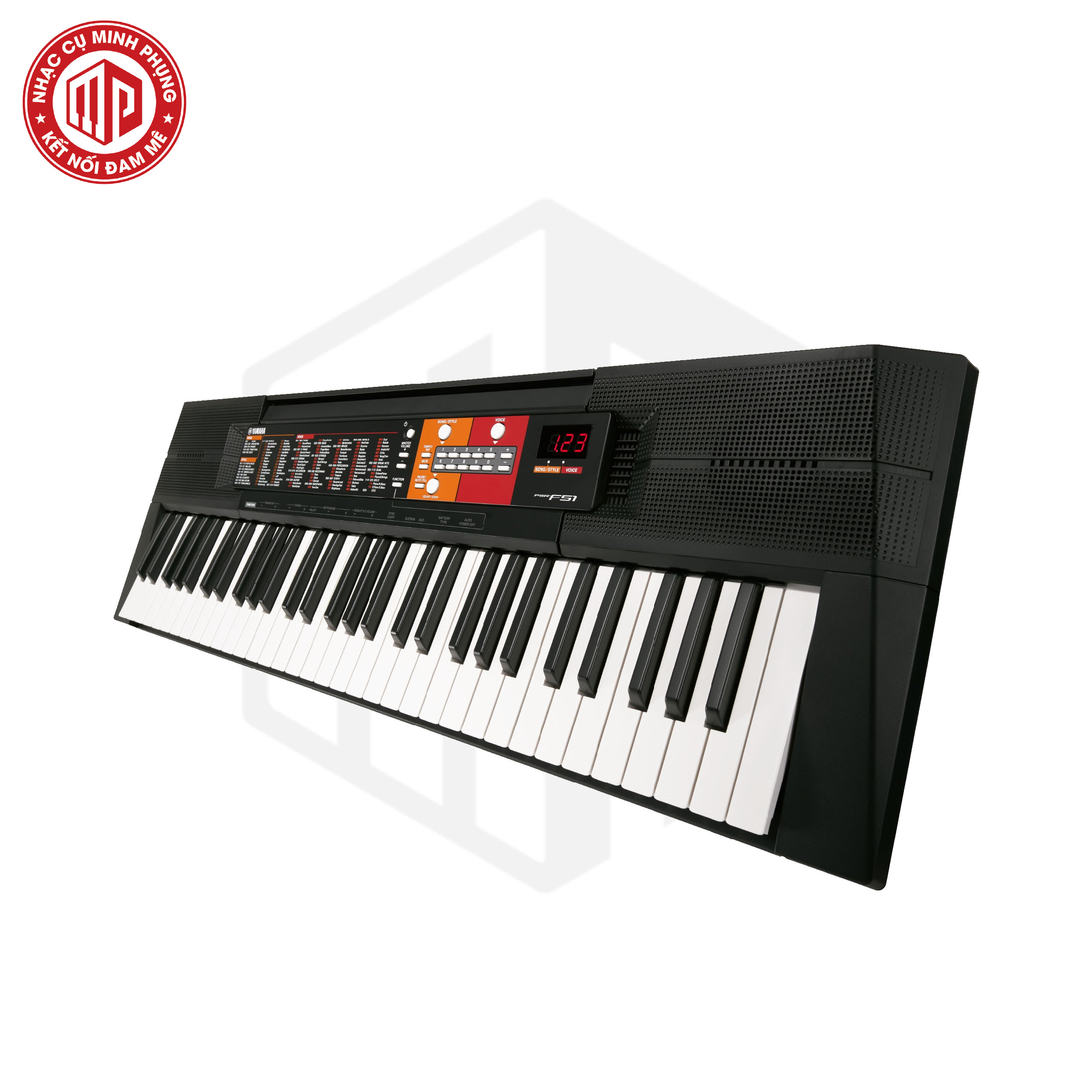 Đàn Organ Yamaha PSR F51 - Màu đen - Hàng chính hãng