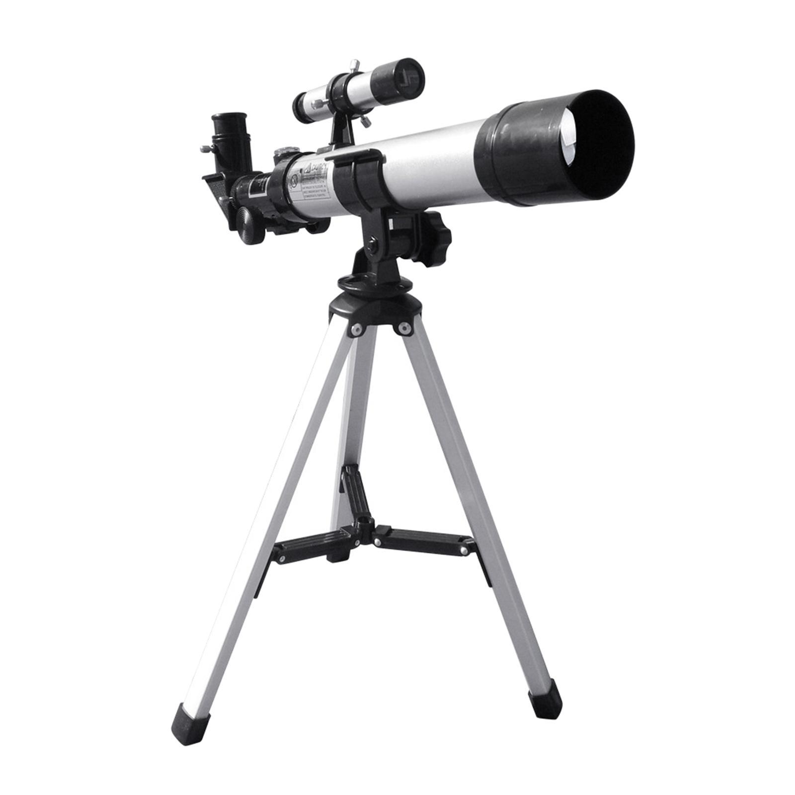 Professional Kids Astronomical Telescope with Tripod 1.5x Barlow Len 40mm Objective Lens Refractor Telescope for Beginners Educational Toys