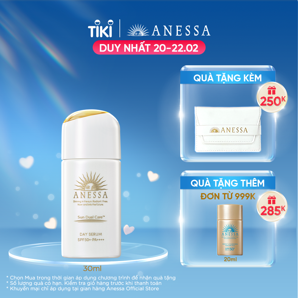 Serum chống nắng dưỡng da nâng tông Anessa Day Serum SPF50+ PA++++ 30ml