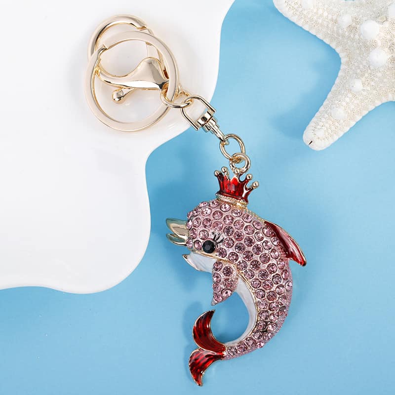 Combo 2 móc khóa hongkong con cá heo