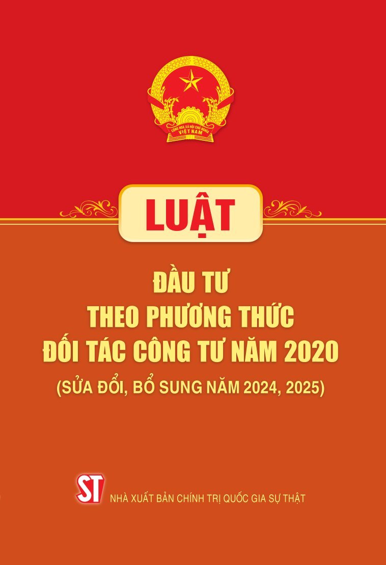 Luật Đầu tư theo phương thức đối tác công tư năm 2020 (sđ, bs năm 2024,2025)