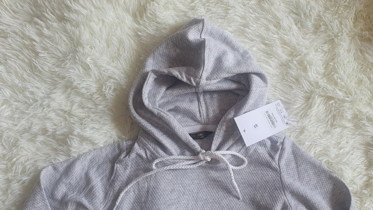 ÁO HOODIE UNISEX CÓ NÓN XÁM NHẠT