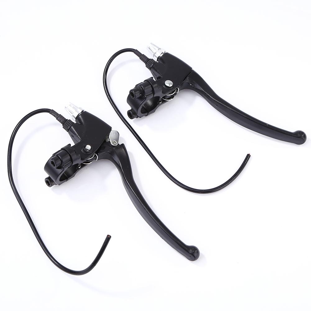 Đen Xe Điện Xe Phanh Tay Cầm Hợp Kim Ly Hợp Trước Sau Tay Cầm Xe Tay Ga Phần Xe Đạp Tiếp Liệu Color: B