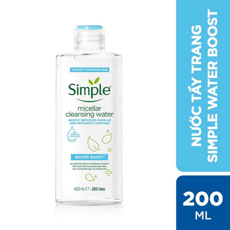 Nước tẩy trang Simple Water Boost 200ml