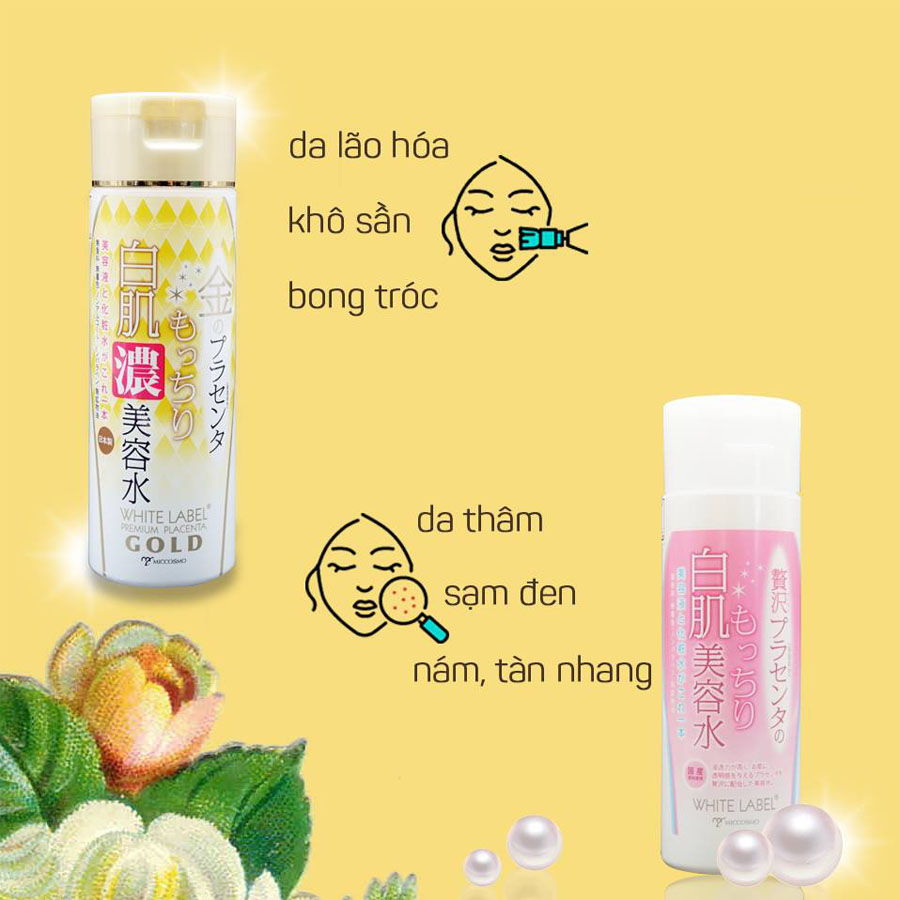 Tinh Chất Essence Đậm Đặc Nhau Thai Và Collagen Dưỡng Da Trắng Mịn Mờ Thâm Sạm Ngăn Ngừa Lão Hóa Từ Nhật Bản White Label Premium Placenta Rich Gold Essence