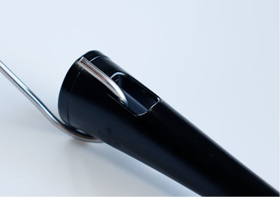 Muôi cơm kháng khuẩn cán dài Echo Metal 25cm màu đen - Nội địa Nhật Bản