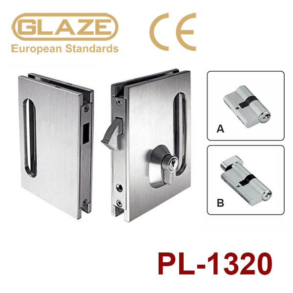 Khóa cửa lùa 2 cánh PL1320 dập - Glaze