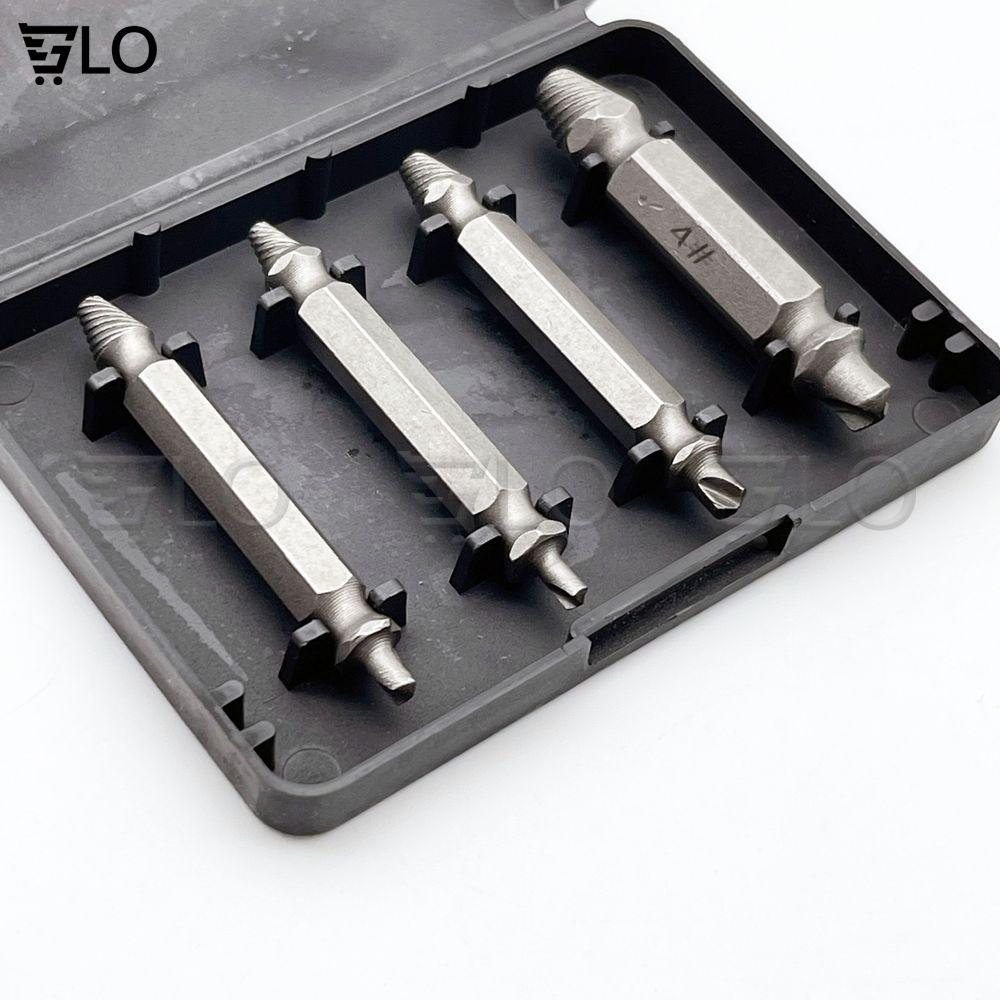 Bộ 4 Mũi Khoan Đa Năng Speed Out Giúp Loại Bỏ Ốc Vít, Bulong Chất Liệu Thép Carbon Dùng Cho Máy Khoan