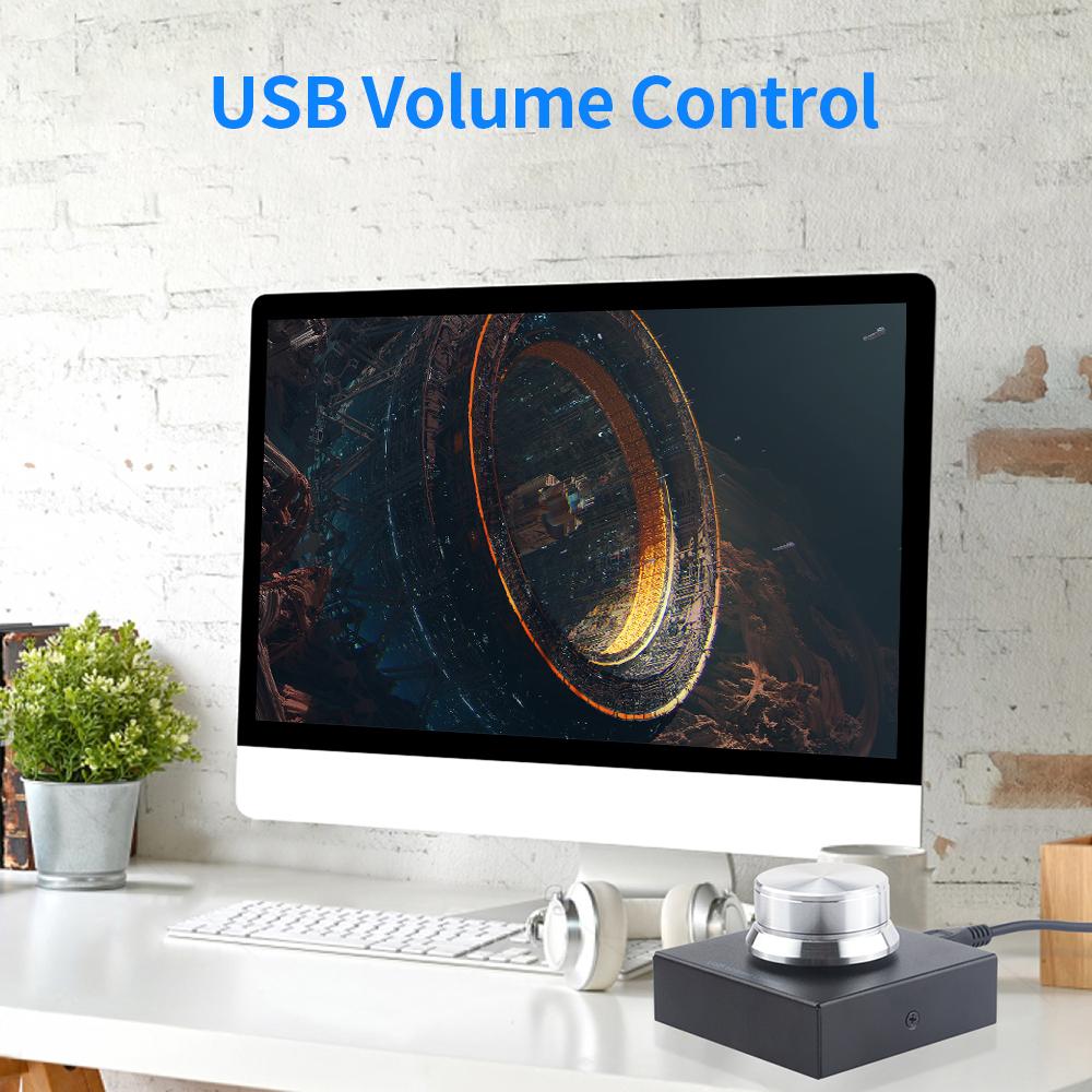 Điều khiển âm lượng USB Bộ điều chỉnh âm lượng Bộ điều khiển âm lượng Điều khiển âm thanh kỹ thuật số từ xa Một phím tắt Chức năng Cắm và chạy