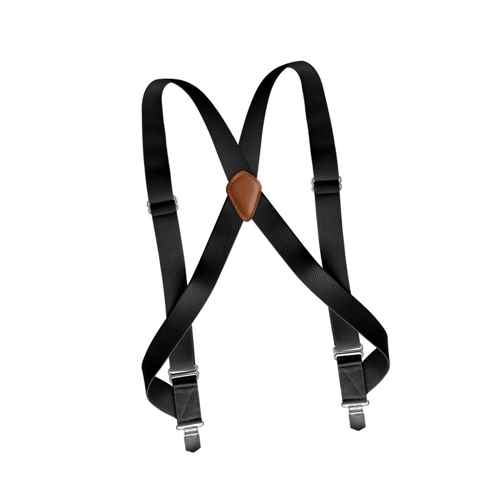 Mens Suspender with Clips Washable Adjustable Fits Jeans Big Tall Friends