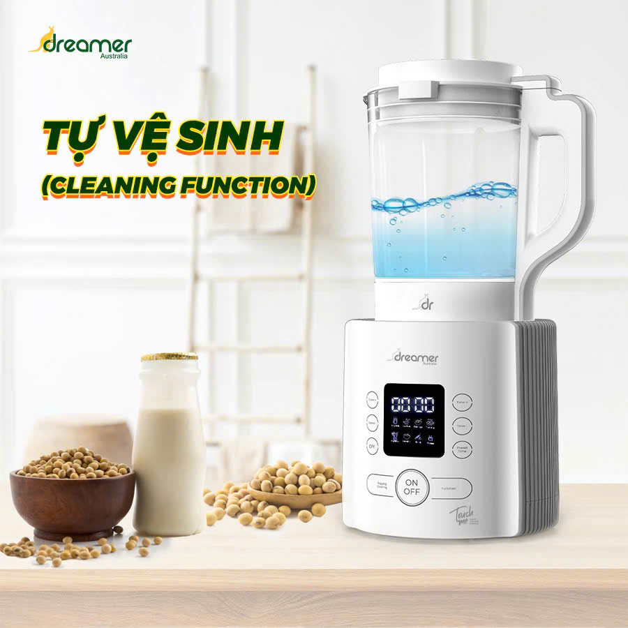 Máy làm sữa hạt &amp; xay nấu đa năng DREAMER DKA-MCB117, dung tích 1.75L, 8 chức năng, xay siêu mịn,BH 12T,Thái Lan, Hàng chính hãng