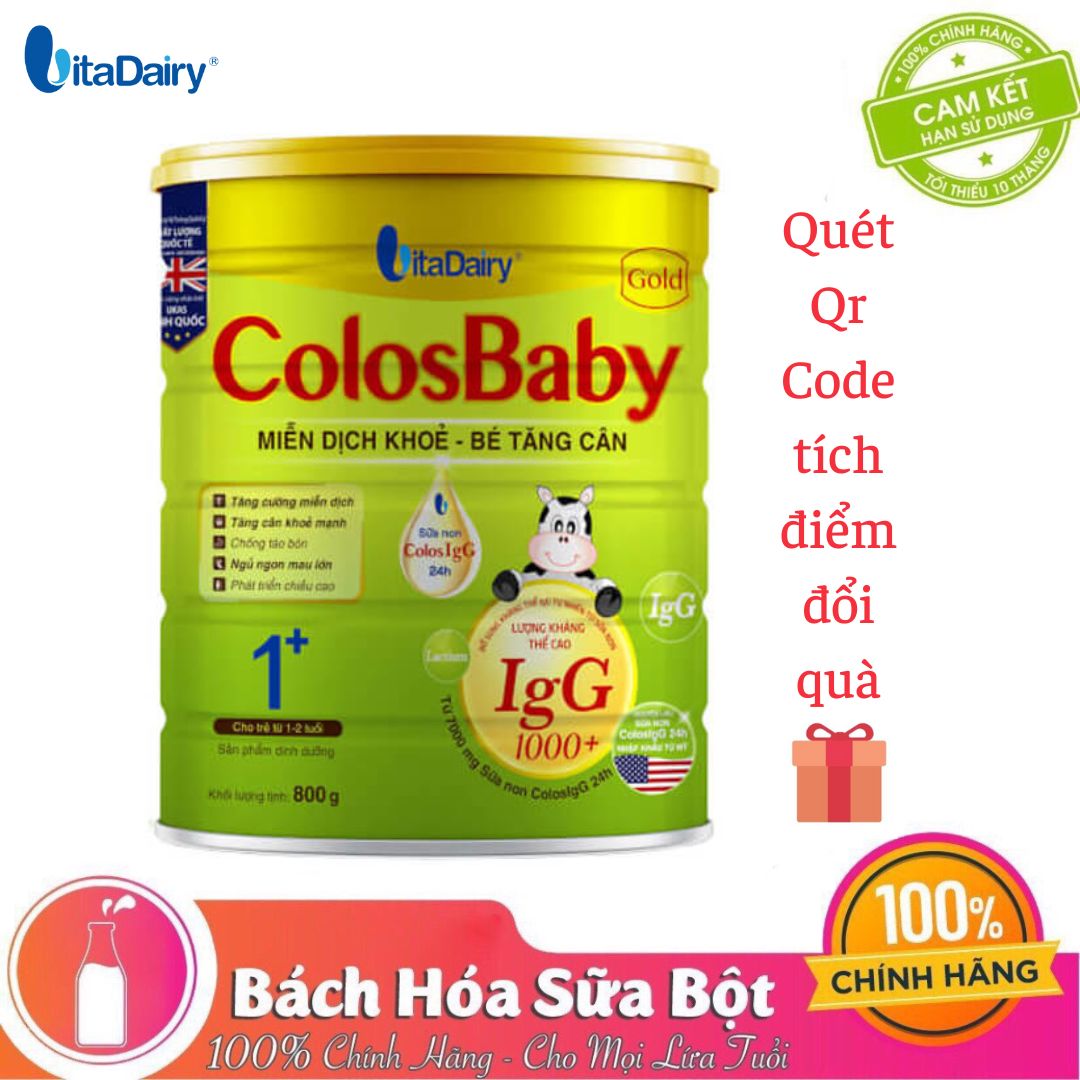 Sữa bột ColosBaby Gold 1+ /Lon 800g