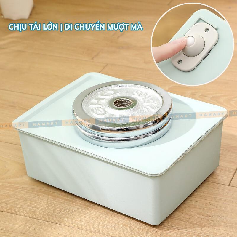 COMBO 4 Bánh Xe Nhựa Bánh Xe Di Chuyển Đồ Vật DÁN 3M XOAY 360° CHỊU TẢI LỚN TIỆN LỢI