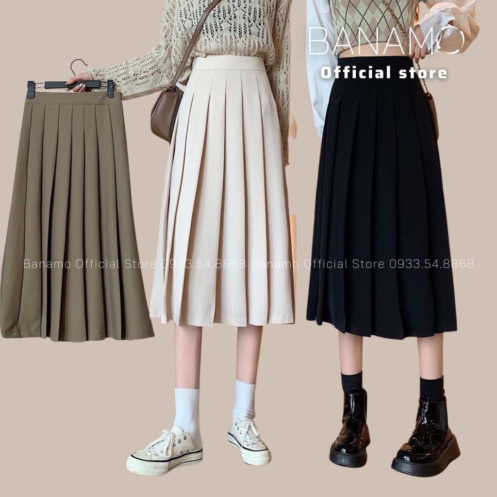 Chân váy xếp ly TENNIS dáng dài xòe Midi công sở qua gối siêu đẹp thời trang váy xếp ly dáng dài 5346