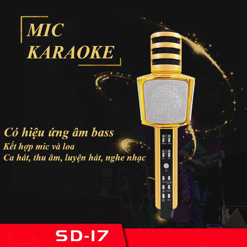 Micro SD17 Karaoke có Loa Bluetooth