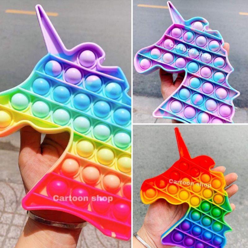 (SẴN HÀNG) POP IT TIKTOK 2021 pop it fidget toy rainbow đồ chơi bóp bong bóng xả stress giảm căng thẳng