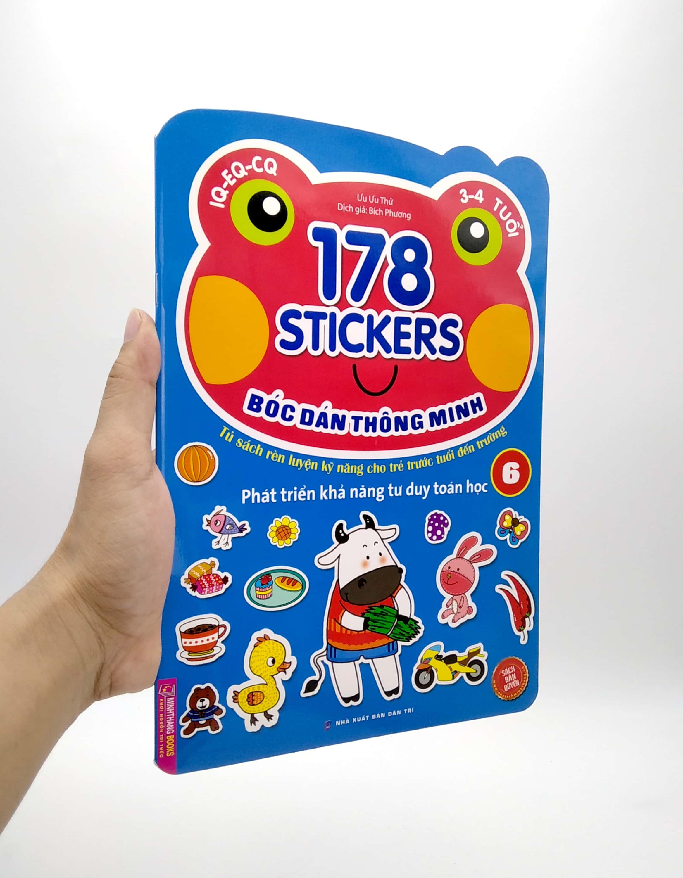 178 Stickers - Bóc Dán Thông Minh Phát Triển Khả Năng Tư Duy Toán Học - Tập 6