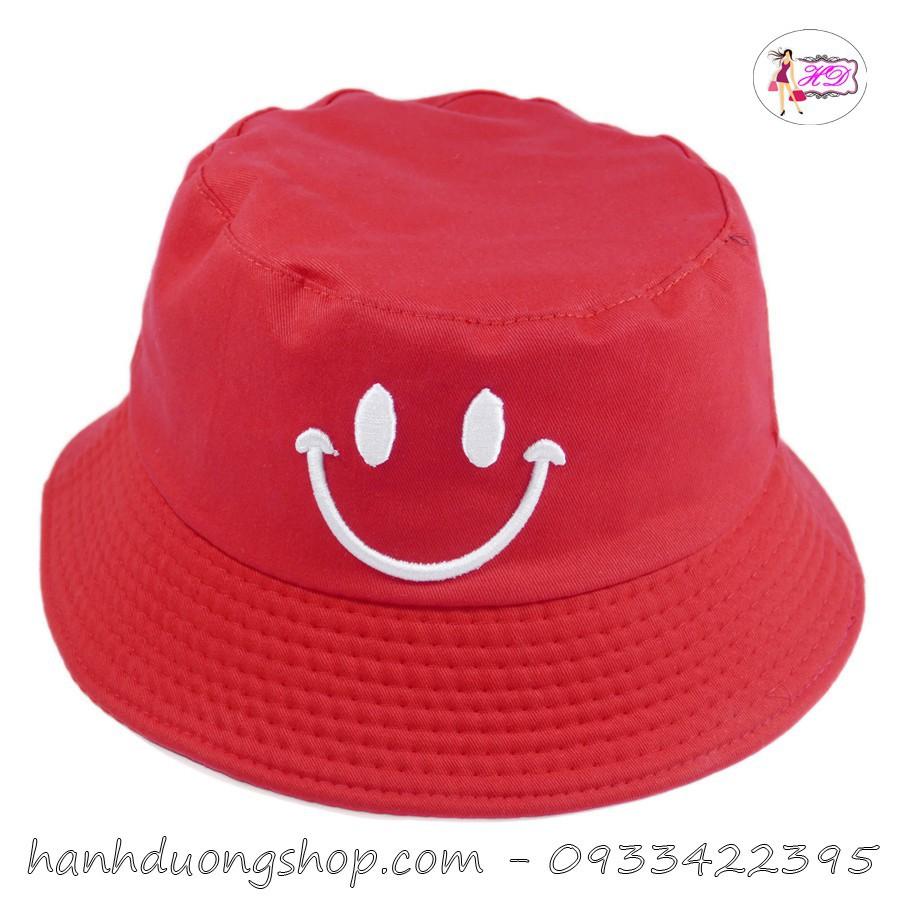 Nón tai bèo mũ bucket nam nữ mặt cười với chất liệu vải cotton thoáng mát dễ thấm hút mồ hôi