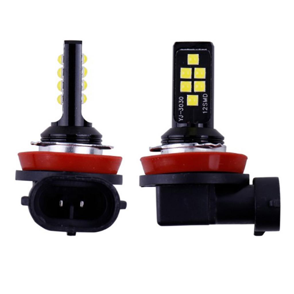 2Pcs H11 H8 1200LM 6500K 60W  LED Fog Driving Light Car
