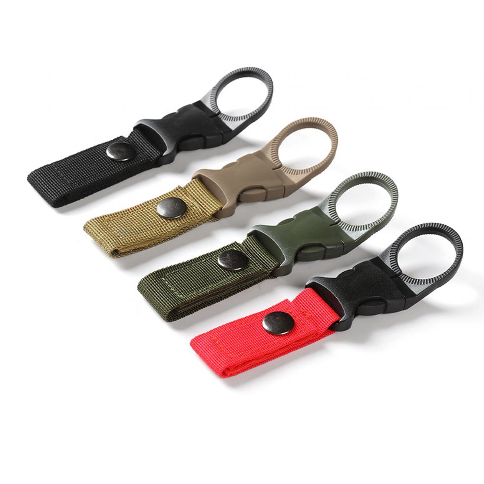 Outdoor Camping Water Bottle Holder Clip Hiking Carabiner Belt Buckle