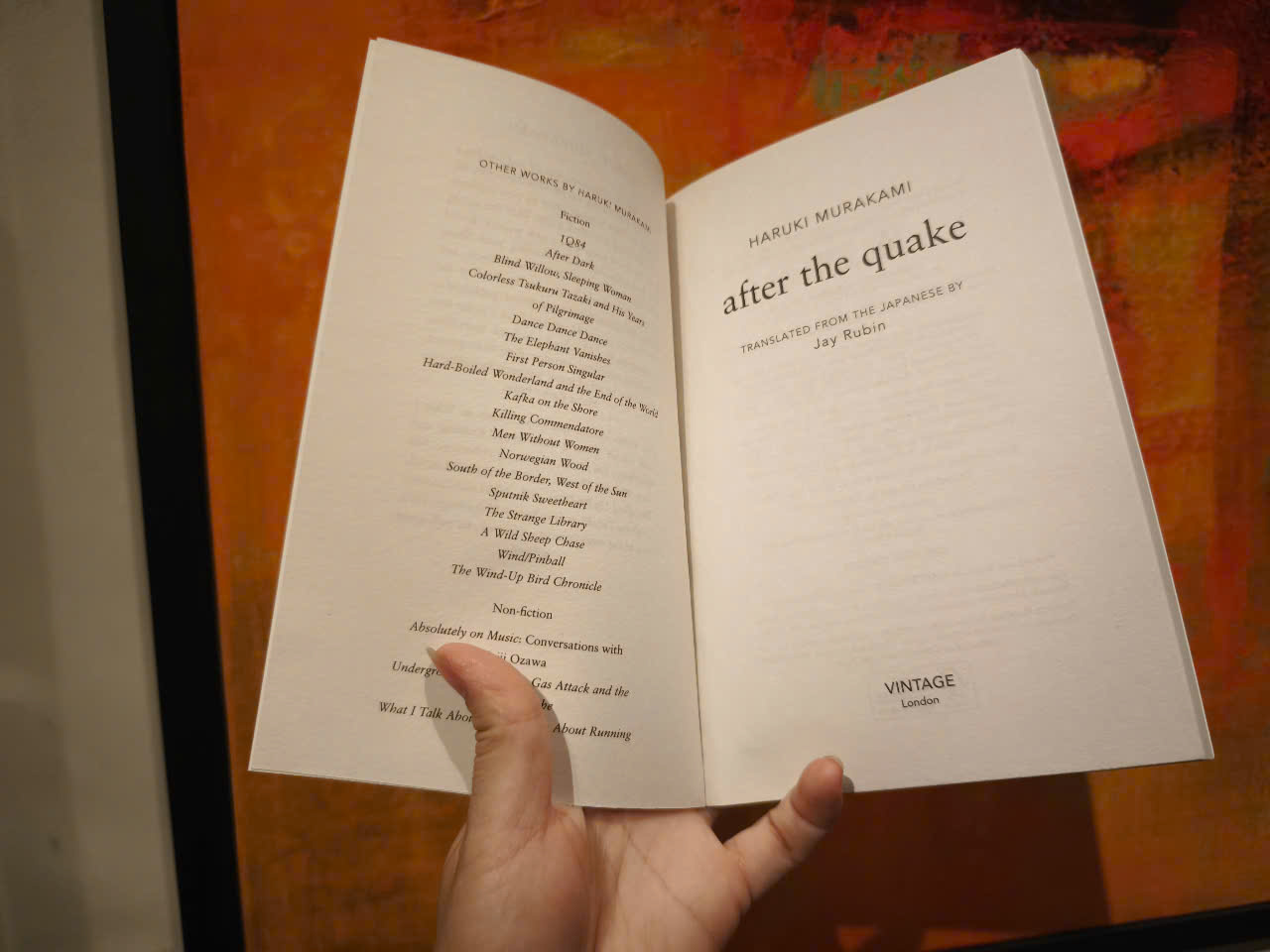 Sách - After the Quake: Haruki Murakami/Science Fiction &amp; Fantasy/Tiểu thuyết tiếng Anh nhập khẩu/Vintage books