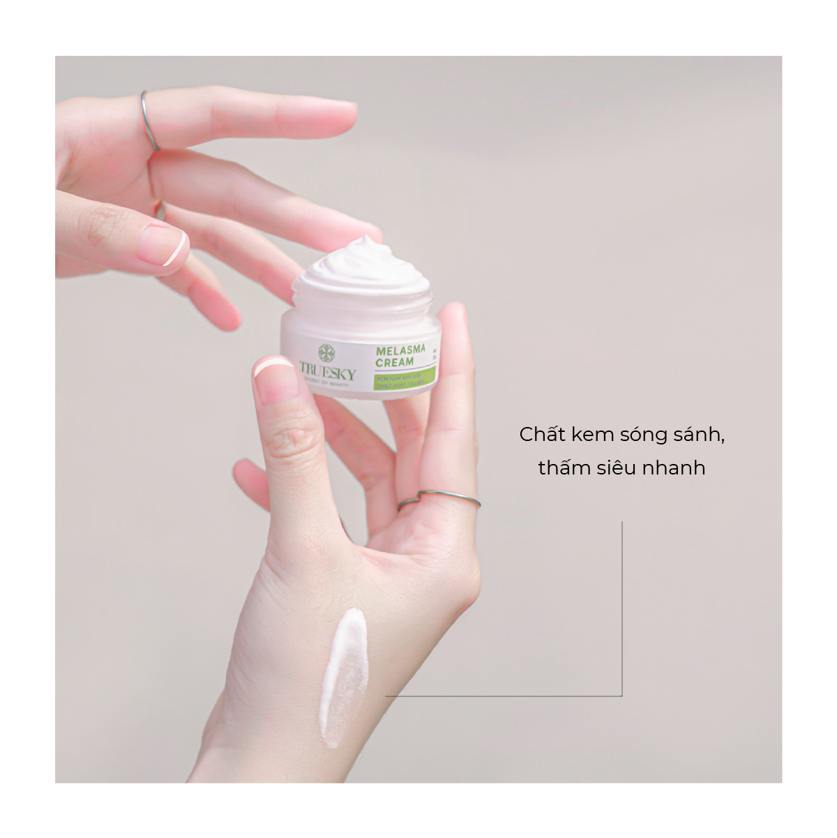 Kem nám và tàn nhang ban đêm Truesky Melasma Cream chiết xuất tảo biển 20g