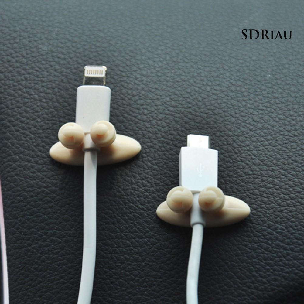 Set 8 Kẹp Cố Định Dây Cáp Tiện Dụng Cho Xe Ô Tô