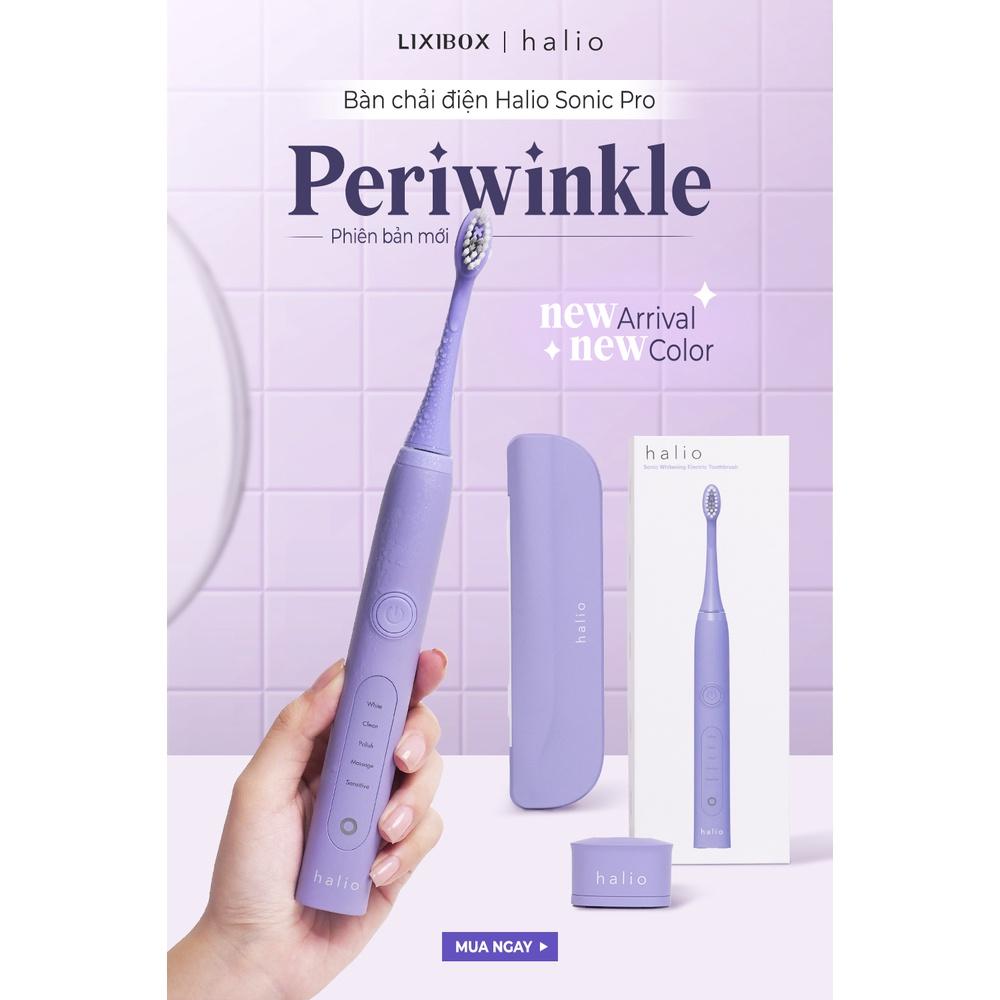 Combo Bàn Chải Điện Halio Sonic Whitening Toothbrush - Periwinkle và Tăm nước Halio Water Flosser