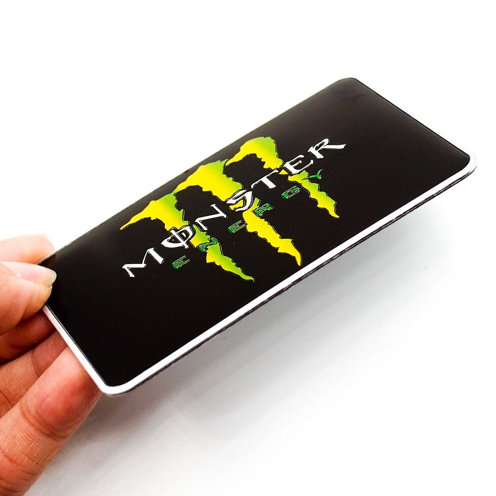 Set 2 sticker metal hình dán - Monster Energy