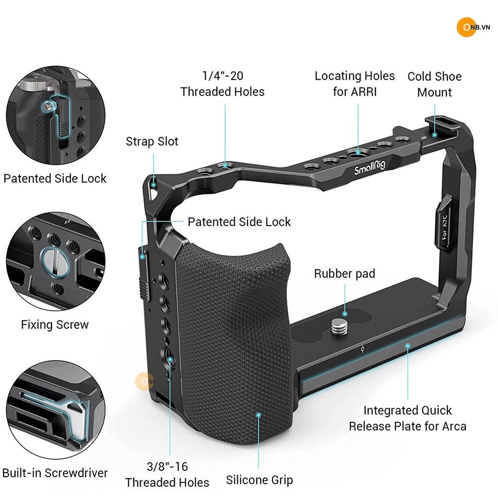 SmallRig Cage So-ny A7C kèm báng cao su 3212 3212b new 2023